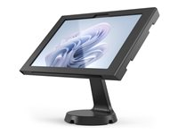 Compulocks Surface Pro 8-11 Apex Enclosure Mast Counter Stand - Monteringssæt (stativ, indelukke, vægmontering) - for tablet - låsbar - metalramme - sort - skærmstørrelse: 8"-10" - monteringsgrænseflade: 100 x 100 mm - disk - for Microsoft Surface Pro 10 for Business (13 tommer), Pro 8 (13 tommer), Pro 9 (13 tommer) 333B580APXB