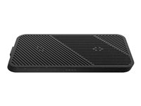 ZENS Modular Dual Wireless Charger Main Station - Trådløs opladningsmåtte + AC-strømadapter - 30 Watt - Apple Fast Charge, FC ZEMDC1P/00