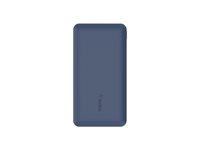 Belkin BoostCharge - Powerbank - 10000 mAh - 18 Watt - 3 output-stikforbindelser (USB-C, 2 x USB) - blå BPB011BTBL