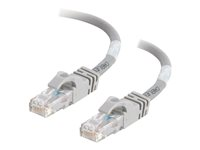 C2G Cat6 Booted Unshielded (UTP) Network Patch Cable - Patchkabel - RJ-45 (han) til RJ-45 (han) - 3 m - UTP - CAT 6 - formet, knastfri, strenget - grå 83369