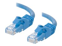 C2G Cat6 Booted Unshielded (UTP) Crossover Patch Cable - Krydskabel - RJ-45 (han) til RJ-45 (han) - 3 m - UTP - CAT 6 - formet, knastfri, strenget - blå 83526