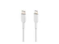 Belkin BoostCharge - Lightning-kabel - USB-C han til Lightning han - 1 m - hvid - USB Power Delivery (18 W) CAA003BT1MWH