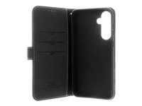 Insmat Exclusive - Flipomslag til mobiltelefon - karton+papir+aluminiumsfolie, termoplastisk polyuretan (TPU), ægte læder, bomuldssyninger - for Samsung Galaxy S23 FE 650-3213