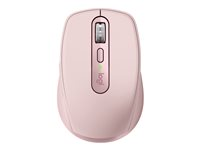 Logitech MX Anywhere 3S - Mus - optisk - 6 knapper - trådløs - Bluetooth - rose 910-006931