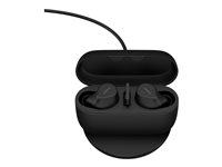 Jabra Evolve2 Buds UC - Ægte trådløse øretelefoner med mik. - i øret - Bluetooth - aktiv støjfjerning - USB-A via Bluetooth adapter - støjisolerende - sort - Zoom Certified, Optimeret til Google Meet 20797-989-989