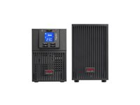 APC Easy UPS On-Line - UPS - tårn, forlænget driftstid - AC 220/230/240 V - 900 Watt - 1000 VA - 1-faset - Blysyre - USB, serial - output-stikforbindelser: 4 - Europa - sort, RAL 7010 SRV1KIL-E