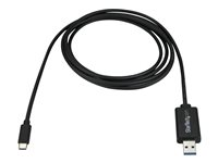 StarTech.com USB C to USB Data Transfer Cable for Mac and Windows, USB 3.0 - 2m (6ft) - USB-kabel - 24 pin USB-C (han) til USB Type A (han) - USB 3.0 - 2 m - sort USBC3LINK