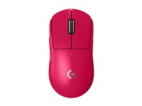 Logitech G PRO X SUPERLIGHT 2 - Mus - gaming - optisk - 5 knapper - trådløs - 2.4 GHz - USB Logitech LIGHTSPEED-modtager - pink 910-006797