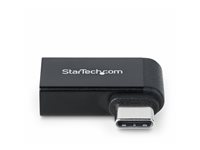 StarTech.com Right Angled USB-C to USB-A Adapter, USB 5Gbps, Compact USB-C Male to USB-A Female Adapter, Metal Housing, M/F - USB adapter - 24 pin USB-C (han) højrevinklet til USB (hun) - USB 3.2 Gen 1 - 5 V - 3 A - passiv, up to 5 Gbps data transfer rate - sort USB31CAADGCPRA
