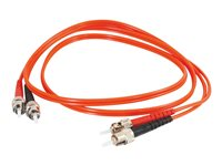 C2G Low-Smoke Zero-Halogen - Patchkabel - ST multimodus (han) til ST multimodus (han) - 1 m - 1 m. - fiberoptik - 62,5 / 125 my - orange 85207