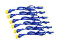 APC AP8000 - Strømkabel - power IEC 60320 C13 til IEC 60320 C14 - 10 A - 1.83 m - blå - Global - for P/N: SCL500RMI1UC, SCL500RMI1UNC, SMT3000I-AR, SMT3000R2I-AR, SMTL750RMI2UC, SRT1500RMXLI AP8706S-WWX591