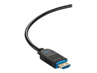 C2G 15ft (4.5m) C2G Performance Series High Speed HDMI Active Optical Cable (AOC) - 4K 60Hz Plenum Rated - High Speed - HDMI-kabel - HDMI han til HDMI, 24 pin USB-C - 4.5 m - sort - plenum, Active Optical Cable (AOC), 4K60 Hz support C2G41480
