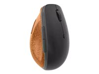 Lenovo Go - Mus - ergonomisk - blå optisk - 6 knapper - trådløs - 2.4 GHz - trådløs modtager (USB) - stormgrå med naturlig kork - detailsalg 4Y51C33792
