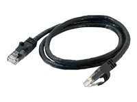 C2G Cat6 Booted Unshielded (UTP) Network Patch Cable - Patchkabel - RJ-45 (han) til RJ-45 (han) - 1 m - UTP - CAT 6 - formet, knastfri, strenget - sort 83406