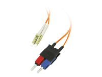 C2G Low-Smoke Zero-Halogen - Patchkabel - LC multimodus (han) til SC multimodus (han) - 1 m - 1 m. - fiberoptik - 62,5 / 125 my - orange 85255
