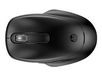 HP 515 - Mus - full size, ultrahurtigt genopladeligt - 5 knapper - trådløs - 2.4 GHz - trådløs modtager (USB) - sort 9C2F7AA