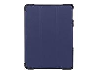 NutKase BumpKase - Flipomslag til tablet - forstærket termoplastisk polyuretan (TPU) - sort, mørkeblå - 10.2" - for Apple 10.2-inch iPad (7. generation, 8. generation, 9. generation) NK114B-EL-SHM