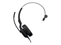 Jabra Evolve2 50 MS Mono - Headset - på øret - kablet - aktiv støjfjerning - USB-A - sort - Zoom Certified, Certified for Microsoft Teams, Cisco Webex Certified, Alcatel-Lucent Certified, Unify Certified, Google Meet Certified, Amazon Chime Certified 25089-899-999