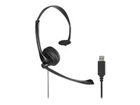 Kensington - Headset - på øret - kablet - USB-A - sort K80100WW