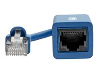 Eaton Tripp Lite Series Cisco Console Rollover Cable Adapter (M/F) - RJ45 to RJ45, Blue, 5 in. - Seriel adapter - RJ-45 (han) til RJ-45 (hun) - 12.7 m - CAT 5e/6 - formet - blå N034-05N-BL
