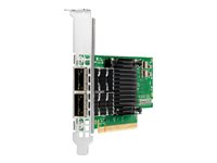 HPE InfiniBand HDR100 MCX653106A-ECAT - Netværksadapter - PCIe 4.0 x16 lavprofil - 100Gb Ethernet / 100Gb Infiniband QSFP28 x 2 - for ProLiant DL325 Gen10, DL345 Gen10, DL365 Gen10, DL380 Gen10 P23666-B21