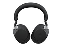 Jabra Evolve2 85 UC Stereo - Headset - fuld størrelse - Bluetooth - trådløs, kablet - aktiv støjfjerning - 3,5 mm jackstik - støjisolerende - sort 28599-989-899