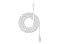 mophie - USB-kabel - 24 pin USB-C (han) til USB (han) - 3 m - hvid 409903207