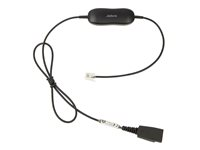 Jabra GN1216 - Kabel til hovedsæt - Quick Disconnect stik til RJ-9 han - 80 cm - for Avaya one-X Deskphone Edition 96XX; Jabra GN 2000, GN2000; BIZ 2400, 2400 3in1, GN2000 88001-03