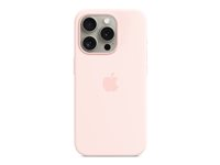 Apple - Bagsidecover til mobiltelefon - MagSafe-kompatibilitet - silicone - Lys pink - for iPhone 15 Pro MT1F3ZM/A