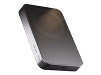 ZENS Pro 1 - Trådløs power bank - tynd - 10000 mAh - 15 Watt - på kabel: USB-C - sort ZEPP10B/00