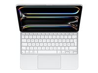 Apple Magic Keyboard - Tastatur og folio-kasse - med trackpad - bagbelyst - Apple Smart connector - QWERTY - norsk - hvid MWR43H/A