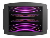 Compulocks iPad Pro 12.9" (3-6th Gen) Space Enclosure Wall Mount - Indelukke - for tablet - låsbar - aluminium - sort - skærmstørrelse: 12.9" - monteringsgrænseflade: 100 x 100 mm - vægmonterbar - for Apple 12.9-inch iPad Pro (3. generation, 4. generation, 5. generation, 6. generation) 299PSENB