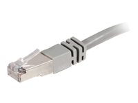 C2G Cat5e Booted Shielded (STP) Network Patch Cable - Patchkabel - RJ-45 (han) til RJ-45 (han) - 20 m - STP - CAT 5e - formet - grå 83757