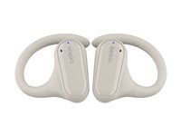 Belkin SoundForm ClearFit - Ægte trådløse øretelefoner med mik. - åbent øre - over øret-montering - Bluetooth - sand AUC013CTSA