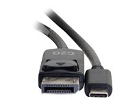 C2G 6ft USB C to DisplayPort Cable - 4K 30Hz - Ekstern videoadapter - USB-C - DisplayPort - sort 26902