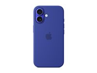 Apple - Bagsidecover til mobiltelefon - MagSafe-kompatibilitet - silicone - ultramarineblå - for iPhone 16 MYY63ZM/A
