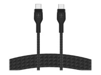 Belkin BoostCharge - USB-kabel - 24 pin USB-C (han) til 24 pin USB-C (han) - 1 m - sort CAB011BT1MBK