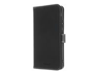 Insmat - Flipomslag til mobiltelefon - ægte læder, karton+papir+aluminiumsfolie, polycarbonat (PC) - for Motorola Edge 50 650-3299