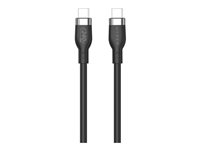 HyperJuice - USB-kabel - 24 pin USB-C (han) til 24 pin USB-C (han) - USB 2.0 - 1 m - USB Power Delivery (240 W), forlænget strømrækkevidde (EPR) - sort HJ4001BKGL