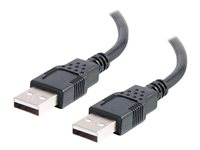 C2G 6.6ft USB Cable - USB A to USB A Cable - USB 2.0 - Black - M/M - USB-kabel - USB (han) til USB (han) - USB 2.0 - 2 m - sort 28106