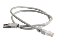 C2G Cat5e Booted Shielded (STP) Network Patch Cable - Patchkabel - RJ-45 (han) til RJ-45 (han) - 30 m - STP - CAT 5e - formet - grå 83758