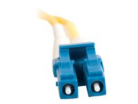 C2G LC-LC 9/125 OS1 Duplex Singlemode PVC Fiber Optic Cable (LSZH) - Patchkabel - LC enkelttilstand (han) til LC enkelttilstand (han) - 30 m - 30 m. - fiberoptik - duplex - 9 / 125 micron - OS1 - halogenfri - gul 85612