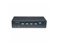 StarTech.com 4-Port DisplayPort KVM Switch, 4K 60Hz, TAA Compliant - KVM / audio / USB switch - 4 x KVM / audio / USB - 1 lokalbruger - desktop - TAA-kompatibel P4AD122-KVM-SWITCH