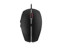 CHERRY GENTIX 4K - Mus - højre- og venstrehåndet - optisk - 6 knapper - kablet - USB - sort JM-0340-2