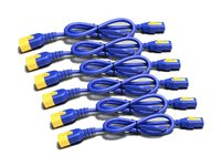 APC AP8000 - Strømkabel - power IEC 60320 C13 til IEC 60320 C14 - 10 A - 61 cm - blå - Global - for P/N: SCL500RMI1UC, SCL500RMI1UNC, SMT3000I-AR, SMT3000R2I-AR, SMTL750RMI2UC, SRT1500RMXLI AP8702S-WWX590