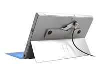 Compulocks Blade Universal Lock Slot Adapter with Keyed Cable Lock - Sikkerhedspakke for system - sølv BLD01KL