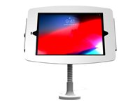 Compulocks iPad Pro 11" (1-4th Gen) Space Enclosure Flex Arm Mount - Monteringssæt (fleksibel arm, indelukke) - for tablet - låsbar - højglansaluminium - hvid - skærmstørrelse: 11" - vægmonterbar, overflademonterbar, på disk - for Apple 11-inch iPad Pro (1. generation, 2. generation, 3. generation, 4. generation) 159W211SENW