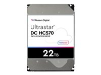 WD Ultrastar DC HC570 - Harddisk - krypteret - 22 TB - intern - 3.5" - SAS 12Gb/s - 7200 rpm - buffer: 512 MB - Self-Encrypting Drive (SED) 0F48051