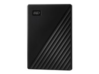 WD My Passport WDBYVG0020BBK - Harddisk - krypteret - 2 TB - ekstern (bærbar) - USB 3.2 Gen 1 - 256-bit AES - sort WDBYVG0020BBK-WESN