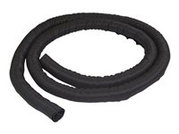 StarTech.com 6.5' (2m) Cable Management Sleeve, Flexible Coiled Cable Wrap, 1.0-1.5" dia. Expandable Sleeve, Polyester Cord Manager/Protector/Concealer, Black Trimmable Cable Organizer - Flame Resistant UL94-V0 - Kabelmuffesæt - sort - 2 m WKSTNCM